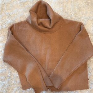 Cozy Tan Turtleneck Sweater